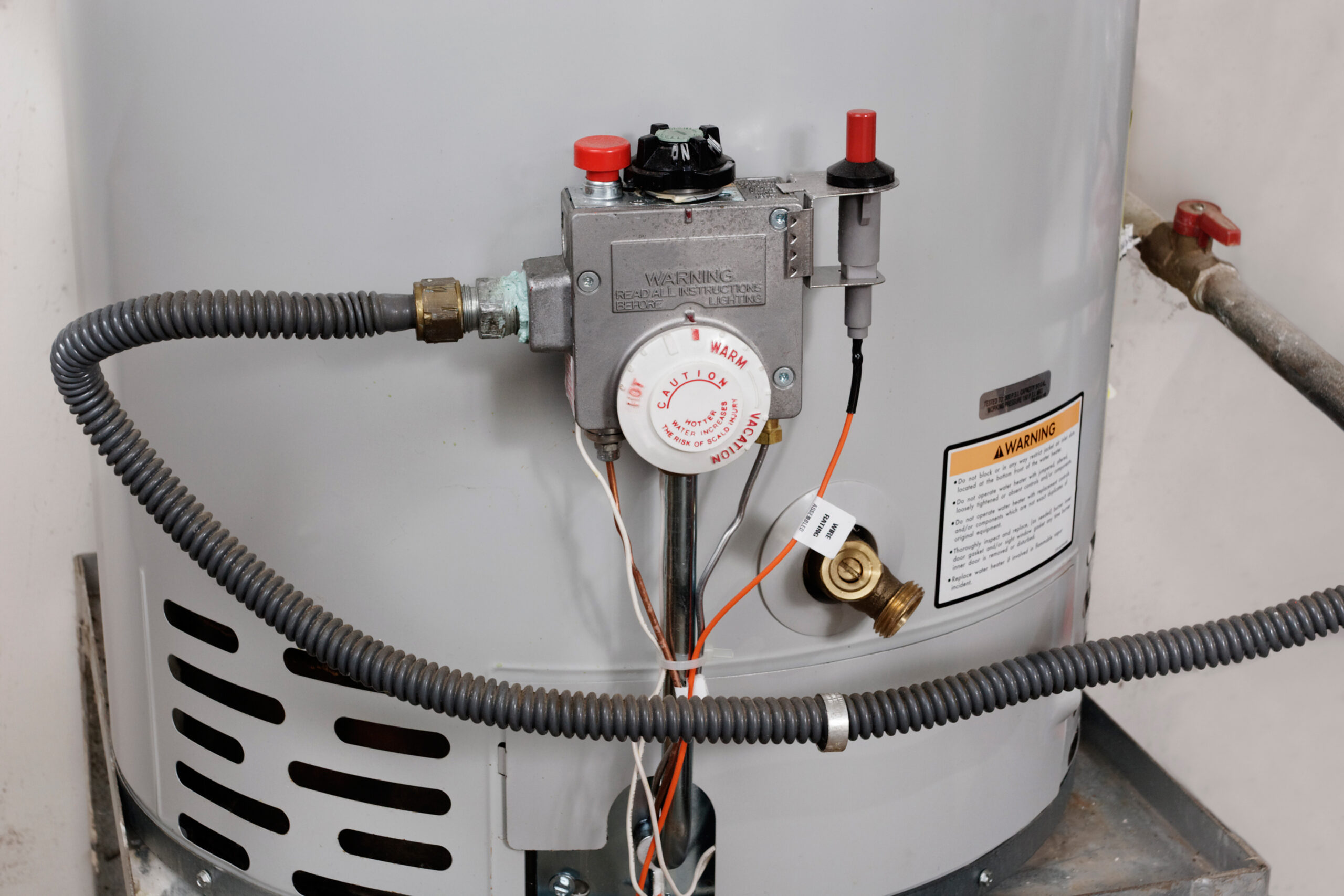 water heater closeup